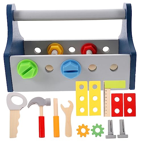 KONTONTY Holz DIY Werkzeugset für Kleines Interaktives Lernspielzeug Pädagogisches Handwerkzeug für Jungen und Mädchen Tragbarer Werkzeugkorb Fördert Kreativität und Motorische Fähigkeiten KONTONTY Holz DIY Werkzeugset für Kleines Interaktives Lernspielzeug Pädagogisches Handwerkzeug für Jungen und Mädchen Tragbarer Werkzeugkorb Fördert Kreativität und Motorische Fähigkeiten von KONTONTY