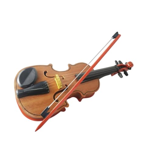 KONTONTY Holz Kindergeige Realistisch Bespielbar Musikinstrument Lernspielzeug für Kleinkinder Anfänger Pädagogisch Fördernd Frühe Musikalische Entwicklung von KONTONTY