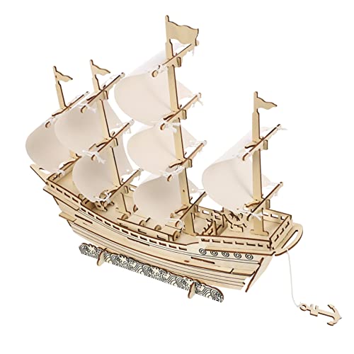 KONTONTY Holz Segelboot Modell Bausatz DIY Holzpuzzle für Erwachsene und Realistisches Segelschiff Holzmodell Sicheres Glattes Holzspielzeug Kreatives Bastelset und Dekoration KONTONTY Holz Segelboot Modell Bausatz DIY Holzpuzzle für Erwachsene und Realistisches Segelschiff Holzmodell Sicheres Glattes Holzspielzeug Kreatives Bastelset und Dekoration von KONTONTY