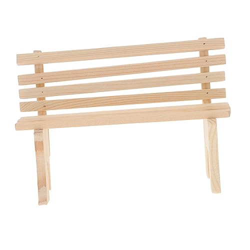 KONTONTY Holzbank für Puppenhaus Realistische Gartenbank Modell Zierde für DIY Projekte Holzmaterial Detailreiche Verarbeitung für Puppenhaus Zubehör und Außenmodelle KONTONTY Holzbank für Puppenhaus Realistische Gartenbank Modell Zierde für DIY Projekte Holzmaterial Detailreiche Verarbeitung für Puppenhaus Zubehör und Außenmodelle von KONTONTY