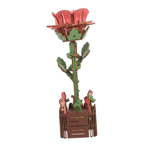 KONTONTY Holzblumen Puzzle DIY Holzblume Bausatz Bouquet Set für Erwachsene Entspannendes Stem Holzmodell Geschenk Muttertag Dekoration von KONTONTY