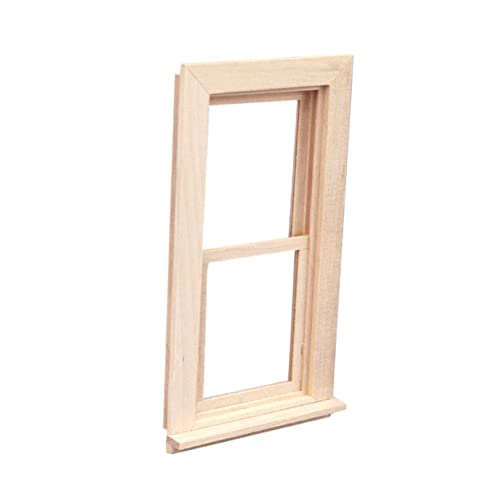 KONTONTY Holzfenster für Puppenhaus Dekorativer Fensterrahmen für DIY Langlebig und Leicht zu Reinigen für Kreative und Puppenhaus Enthusiasten KONTONTY Holzfenster für Puppenhaus Dekorativer Fensterrahmen für DIY Langlebig und Leicht zu Reinigen für Kreative und Puppenhaus Enthusiasten von KONTONTY