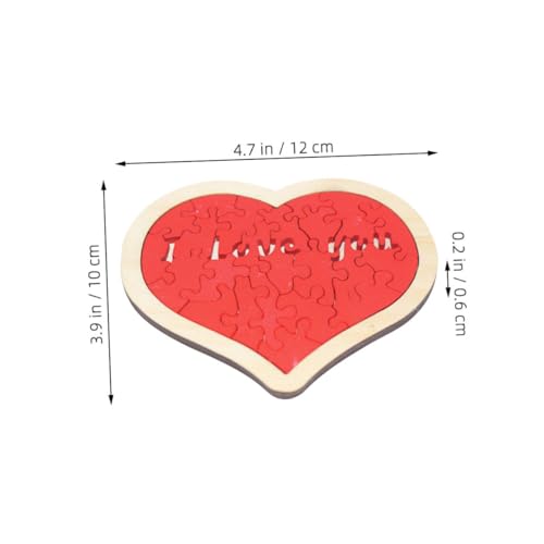 KONTONTY Holzherz Puzzle für Kleinkinder aus Sicherem Naturholz Glatte Kanten Fördert Hand Auge Koordination und Kreativität Lernspielzeug Liebevolles zum Valentinstag KONTONTY Holzherz Puzzle für Kleinkinder aus Sicherem Naturholz Glatte Kanten Fördert Hand Auge Koordination und Kreativität Lernspielzeug Liebevolles zum Valentinstag von KONTONTY