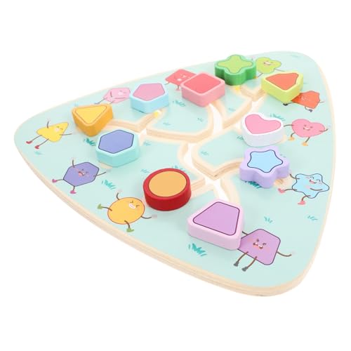 KONTONTY Holzlabyrinthspielzeug für Montessori Lernspielzeug Handliches Motorikspiel Buntes Labyrinthbrett Feinmotorik und Hand Auge Koordination Kompaktes Tischspielzeug KONTONTY Holzlabyrinthspielzeug für Montessori Lernspielzeug Handliches Motorikspiel Buntes Labyrinthbrett Feinmotorik und Hand Auge Koordination Kompaktes Tischspielzeug von KONTONTY