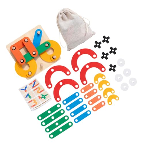 KONTONTY Holzpuzzle Bunte Geometrische Formen Lernspielzeug für Kognitive Entwicklung und Logisches Vorschulspielzeug für Mädchen Jungen KONTONTY Holzpuzzle Bunte Geometrische Formen Lernspielzeug für Kognitive Entwicklung und Logisches Vorschulspielzeug für Mädchen Jungen von KONTONTY