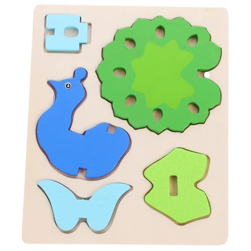 KONTONTY Holzpuzzle für Kleinkinder Tiermodell aus Holz Montessori Lernspielzeug mit Glatten Kanten Langlebiges Holzmaterial Pädagogisch Fördernd Fördert Feinmotorik und Kognitive KONTONTY Holzpuzzle für Kleinkinder Tiermodell aus Holz Montessori Lernspielzeug mit Glatten Kanten Langlebiges Holzmaterial Pädagogisch Fördernd Fördert Feinmotorik und Kognitive von KONTONTY
