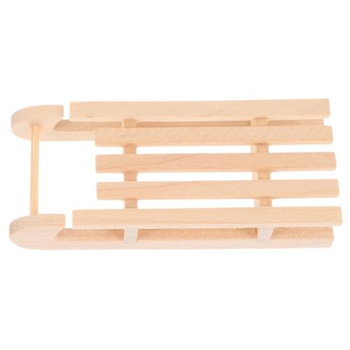 KONTONTY Holzschlitten Puppenhäuser Miniatur Weihnachtsbedarf Ornament Handwerk Dekoration Figur Modell Schnee Simulieren Themen Krippe Schlitten Puppen Festival Birke KONTONTY Holzschlitten Puppenhäuser Miniatur Weihnachtsbedarf Ornament Handwerk Dekoration Figur Modell Schnee Simulieren Themen Krippe Schlitten Puppen Festival Birke von KONTONTY