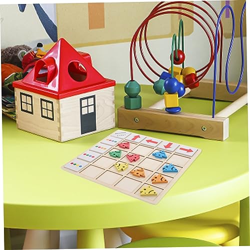 KONTONTY Holzspielzeug für Logiktraining Puzzle mit Matching Lernspiel für Kleinkinder Naturholz Pädagogisches Brettspiel zur Frühkindlichen Entwicklung Denkfähigkeit KONTONTY Holzspielzeug für Logiktraining Puzzle mit Matching Lernspiel für Kleinkinder Naturholz Pädagogisches Brettspiel zur Frühkindlichen Entwicklung Denkfähigkeit von KONTONTY