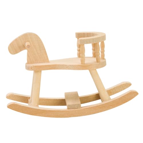 KONTONTY Holzstuhl für Kinderzimmer Langlebiges Puppenhaus Zubehör zur Dekoration für Kreative Spielmomente Charmantes Design für Miniaturspiele KONTONTY Holzstuhl für Kinderzimmer Langlebiges Puppenhaus Zubehör zur Dekoration für Kreative Spielmomente Charmantes Design für Miniaturspiele von KONTONTY