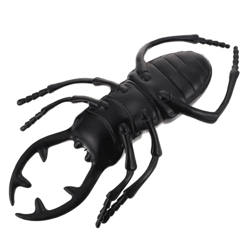KONTONTY Insekt Kinderspielzeug Käfermodell Aus Kunststoff Tiermodell Simulationskäfer Desktop - Lebensechtes Käfermodell Modell -Ornament Black Plastik von KONTONTY