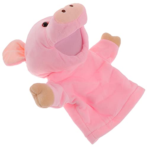 KONTONTY Interaktive Handpuppe aus Plüsch Lustiges Schwein für Eltern Junge Mädchen Spiel Geeignet für Frühe Bildung Perfektes für Kleinkinder von KONTONTY