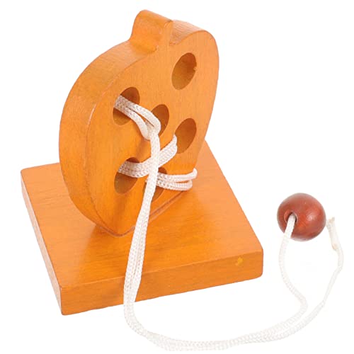 KONTONTY Interlocking Buckle Holzpuzzle Kongming Lock Gehirntrainer für Senioren Pädagogisches Geduldsspiel Denkfähigkeit Motorik und Eltern Junge Mädchen Interaktion von KONTONTY