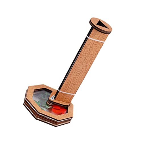 KONTONTY Kaleidoskop für kinderspielzeug photostickomni Kid Toys spielsachen für wissenschaftliches Entwicklungsspielzeug frühe Unterrichtshilfe hölzern Brown von KONTONTY