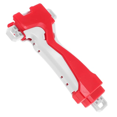KONTONTY Kampfkreisel Launcher mit Griff Robuster Strategischer Zwillingszieh Schnur Launcher für Kompatibel mit Gyro Zubehör für Outdoor Spiele Rot von KONTONTY