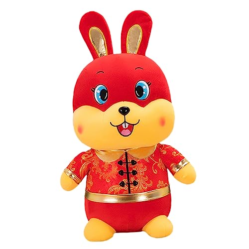KONTONTY Kaninchengefüllter Hasen Kuscheltier hasenkuscheltiere Leichtes Plüschtier Kinderspielzeug Tierkreis-Hase-Puppen Plüschkaninchen Kaninchenpuppe des neuen Jahres von KONTONTY