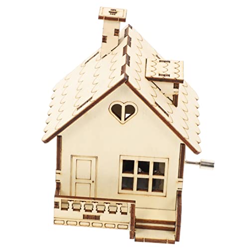 KONTONTY Kasten Holzhandwerksdekoration für Mädchen musikbox für Handgemachte Musikbox liebstöckel Spieluhr mit Naturmotiv + Wohnkultur Partygeschenk Metall von KONTONTY