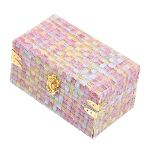 KONTONTY Kasten Mini-Koffer Storage Boxes aufbwahrungs-Box vorratsboxen Miniatures Retro Dekoration Kofferset Koffer für Mini-Hausverzierung Mini-Hausdekoration hölzern von KONTONTY