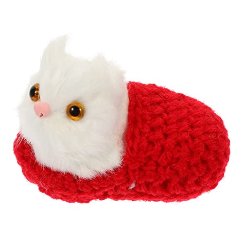 KONTONTY Kawaii Plüschkatze Niedliche Simulation Deko für Kinderzimmer und Büro Weiches Plüschtier mit Buntem Design für Kleine Katzenliebhaber KONTONTY Kawaii Plüschkatze Niedliche Simulation Deko für Kinderzimmer und Büro Weiches Plüschtier mit Buntem Design für Kleine Katzenliebhaber von KONTONTY