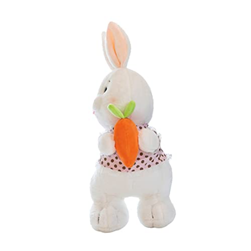 KONTONTY Kinderbedarf Ausgestopfter Hase Stofftiere Für Kuscheltier Entzückendes Kuscheltier Kawaii Stofftier Bequemes Kinderspielzeug Kinderzubehör Rosa Daunen Baumwolle von KONTONTY