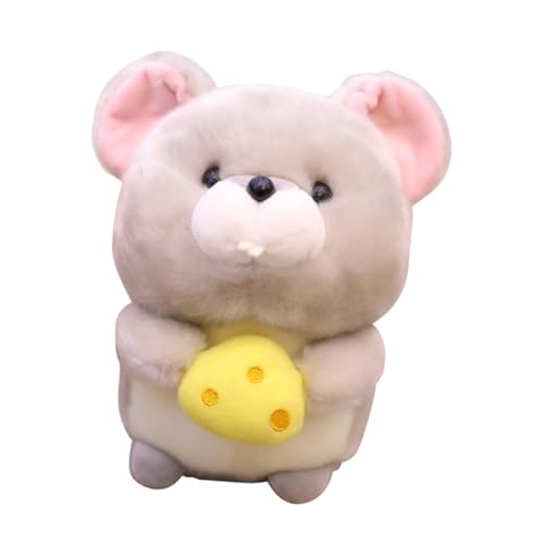 KONTONTY Kinderpuppe Plüschpuppe Rattenpuppe Tierisches Light Grey von KONTONTY