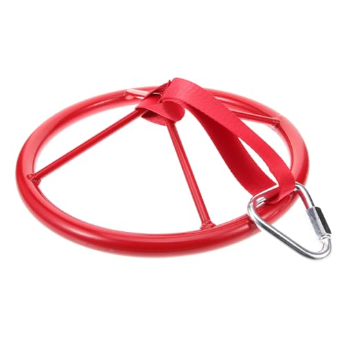 KONTONTY Kletterring für Leichter Trainingsring für Armkraft Indoor Outdoor Fitness Vielseitig Einsetzbar für Sportgeräte Rot von KONTONTY