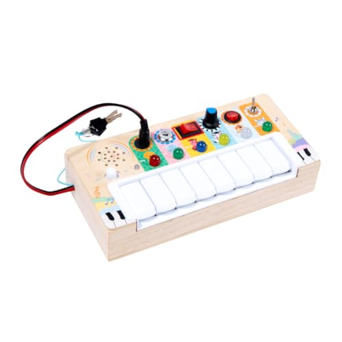 KONTONTY Kompaktes Musikspielzeug für Farbenfrohes Elektronisches Klavier mit LED Lichtern Sicheres Holzspielzeug Wahrnehmung für Drinnen und Draußen KONTONTY Kompaktes Musikspielzeug für Farbenfrohes Elektronisches Klavier mit LED Lichtern Sicheres Holzspielzeug Wahrnehmung für Drinnen und Draußen von KONTONTY