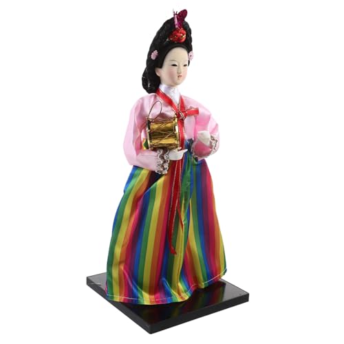 KONTONTY Koreanische Handgemachte Puppe Alte Puppe Tischpuppe Koreanische Figuren Figur Einer Koreanischen Frau Koreanische Verzierung Koreanische Hanbok-Statue Stoff KONTONTY Koreanische Handgemachte Puppe Alte Puppe Tischpuppe Koreanische Figuren Figur Einer Koreanischen Frau Koreanische Verzierung Koreanische Hanbok-Statue Stoff von KONTONTY
