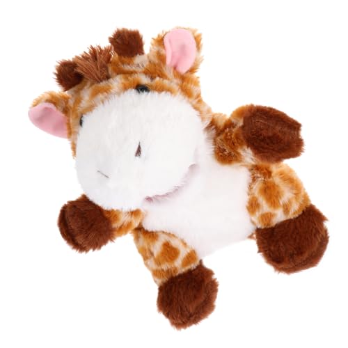 KONTONTY Kreative Giraffen Handpuppe aus Weichem Plüsch Interaktive Tierhandpuppe für Fördert Motorische Fähigkeiten und Kommunikation für Rollenspiele und Geschichtenerzählen KONTONTY Kreative Giraffen Handpuppe aus Weichem Plüsch Interaktive Tierhandpuppe für Fördert Motorische Fähigkeiten und Kommunikation für Rollenspiele und Geschichtenerzählen von KONTONTY