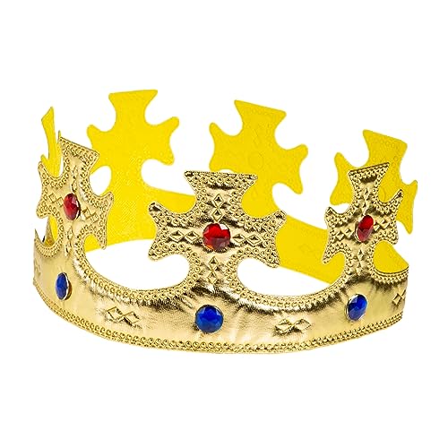KONTONTY Krone Tiara für Jungen Goldene Krone Headdress für Halloween Dekoration und Partys Geeignet für Geburtstagsfeiern und Cosplay KONTONTY Krone Tiara für Jungen Goldene Krone Headdress für Halloween Dekoration und Partys Geeignet für Geburtstagsfeiern und Cosplay von KONTONTY