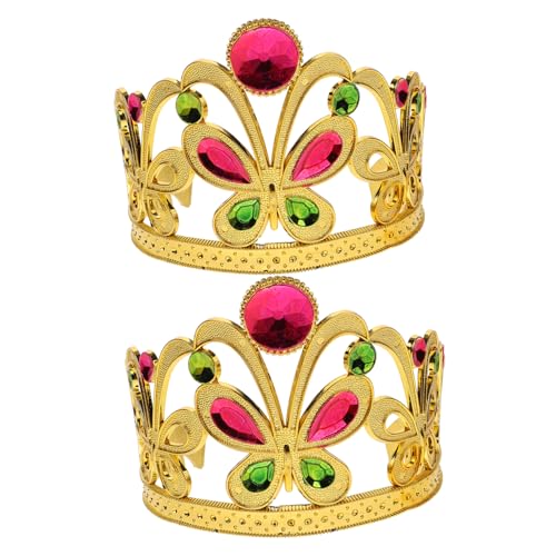 KONTONTY Kronen Stirnbänder Für Mädchen Mit Strass Party Kopfbedeckung Aus Leichtem Material Für Kostümpartys Und Feiertage KONTONTY Kronen Stirnbänder Für Mädchen Mit Strass Party Kopfbedeckung Aus Leichtem Material Für Kostümpartys Und Feiertage von KONTONTY