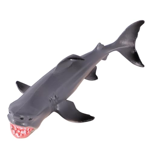 KONTONTY Kunststoffsimulationsmodell Meer Tier Simulation Hai Home Dekoration Hai Figur Tiermodell Tier Hellgrau von KONTONTY