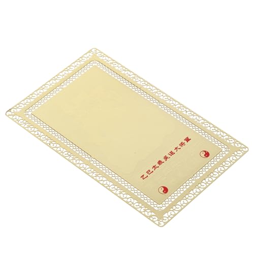 KONTONTY Kupfer Amulettkarte Tai Schutz und Glücksanhänger Zarte Feng Shui Talismankarte für Wohlstand Langlebiges für Persönliche und Harmonie KONTONTY Kupfer Amulettkarte Tai Schutz und Glücksanhänger Zarte Feng Shui Talismankarte für Wohlstand Langlebiges für Persönliche und Harmonie von KONTONTY