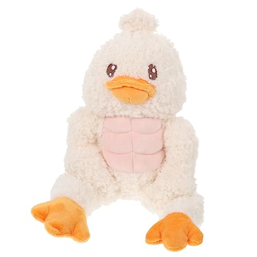 KONTONTY Kuschelige Ente Plüschfigur Lustiges und Niedliches für Weiche Deko für Wohnzimmer und Kinderzimmer für Waschbar und Langlebig von KONTONTY