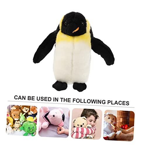 KONTONTY Kuscheliges Plüschtier Pinguin Weiches Stofftier für Mädchen Jungen Niedlicher Realistisch Gefertigter Plüschpinguin für Sofa und Schlafzimmer von KONTONTY