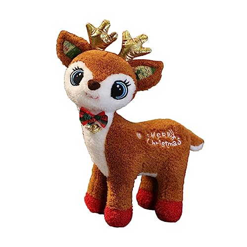 KONTONTY Kuscheliges Rentier Plüschspielzeug Weihnachtsdekoration für Festliche Anlässe Niedliches REH Kindergeschenk die Weihnachtszeit Verschönerung Ihres KONTONTY Kuscheliges Rentier Plüschspielzeug Weihnachtsdekoration für Festliche Anlässe Niedliches REH Kindergeschenk die Weihnachtszeit Verschönerung Ihres von KONTONTY
