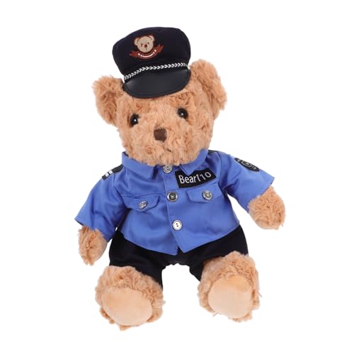 KONTONTY Kuscheltier Bär Kleiner Polizist aus Plüsch Dekoratives für Süßes für Jungen und Kawaii Design KONTONTY Kuscheltier Bär Kleiner Polizist aus Plüsch Dekoratives für Süßes für Jungen und Kawaii Design von KONTONTY
