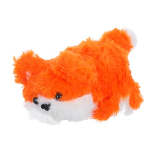 KONTONTY Kuscheltier Fuchs Plüschspielzeug mit Umkehrbarem Design Verwandelt Sich Einen Hund für Spiel und Dekoration im Kinderzimmer für von KONTONTY