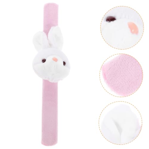 KONTONTY Kuscheltier Hase Plüsch Slap Armband Lustiges Tier Thema Armband für Kindergeburtstagsfeiern Bequemes und Leichtes Handgelenkspielzeug aus Plüsch KONTONTY Kuscheltier Hase Plüsch Slap Armband Lustiges Tier Thema Armband für Kindergeburtstagsfeiern Bequemes und Leichtes Handgelenkspielzeug aus Plüsch von KONTONTY