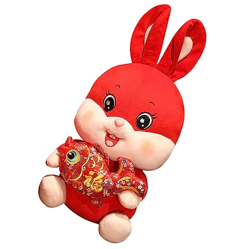 KONTONTY Kuscheltier Hase Stofftier für Jahr des Hasen Niedliches Plüschtier für Familie und Freunde und Langlebig Dekoration für Zuhause oder Auto KONTONTY Kuscheltier Hase Stofftier für Jahr des Hasen Niedliches Plüschtier für Familie und Freunde und Langlebig Dekoration für Zuhause oder Auto von KONTONTY