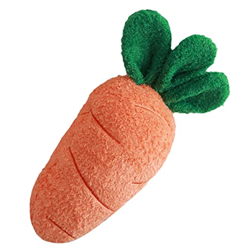 KONTONTY Kuscheltier Karottenkissen für Weiches Plüschspielzeug Niedliches Design Schlafzimmer und Kinderzimmer Begleitet Beim Schlafen von KONTONTY