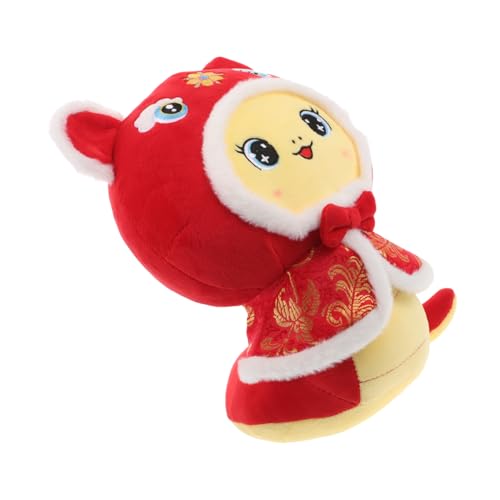 KONTONTY Kuscheltier Schlange Plüsch Cartoon Snake Doll Dekoration für Wohnmobile und Zuhause für Neujahr und Feiertagen Jahr der Schlange von KONTONTY