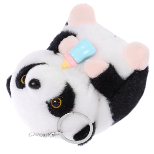 KONTONTY Kuschelweicher Panda Plüschspielzeug Schlüsselanhänger Niedlicher Stofftier Panda für Jungen Babygeschenk Sofa Dekoration Süßer Begleiter für Freunde Handgefertigt aus Hochwertigem KONTONTY Kuschelweicher Panda Plüschspielzeug Schlüsselanhänger Niedlicher Stofftier Panda für Jungen Babygeschenk Sofa Dekoration Süßer Begleiter für Freunde Handgefertigt aus Hochwertigem von KONTONTY