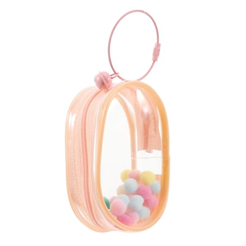 KONTONTY -Lauftasche Taschenanzeige Tasche Schlüsselanhänger Klarsichtvitrine für Figuren Figuren-Display-Taschen-Schlüsselanhänger Puppenzubehör klare Puppentasche PVC Rosa KONTONTY -Lauftasche Taschenanzeige Tasche Schlüsselanhänger Klarsichtvitrine für Figuren Figuren-Display-Taschen-Schlüsselanhänger Puppenzubehör klare Puppentasche PVC Rosa von KONTONTY
