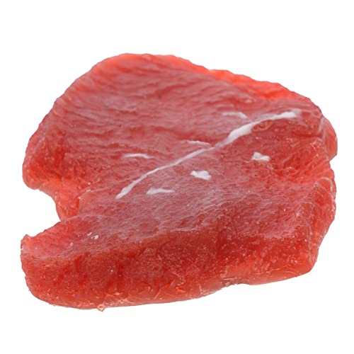 KONTONTY Lebensechtes Rindfleisch Modell aus PVC Künstliches Steak für Fotografie Dekoration Realistisches Fake Food für Küche Restaurant Hochzeiten von KONTONTY