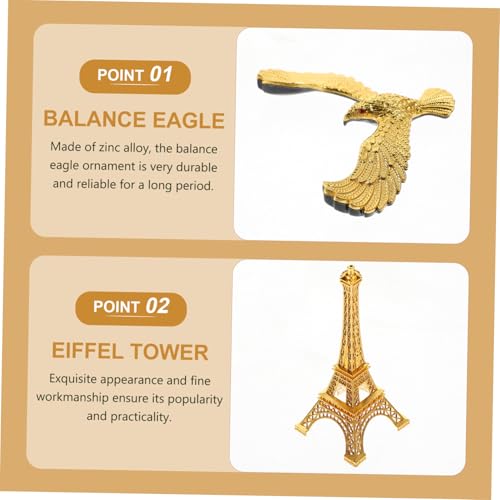 KONTONTY Legierung Balance Adler Modell Eiffelturm Desktop Dekoration Balancierende Vogel Figur für Wohnraum Stilvolles Kreatives Kunsthandwerk Einzigartiges Schreibtisch Ornament KONTONTY Legierung Balance Adler Modell Eiffelturm Desktop Dekoration Balancierende Vogel Figur für Wohnraum Stilvolles Kreatives Kunsthandwerk Einzigartiges Schreibtisch Ornament von KONTONTY