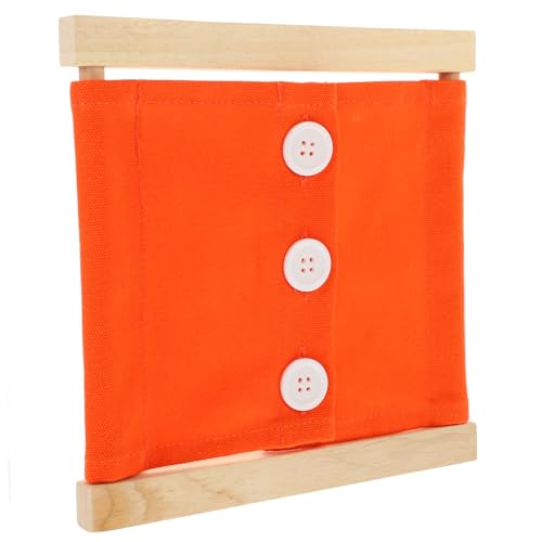 KONTONTY Lehrhilfen Für Die Anziehpraxis Fleißiges Board- Jungs Fädelspielzeug Kleid-lernspielzeug Sensorisch Babys Schaltfläche Besetztes Brett Lerntafel Orange Hölzern KONTONTY Lehrhilfen Für Die Anziehpraxis Fleißiges Board- Jungs Fädelspielzeug Kleid-lernspielzeug Sensorisch Babys Schaltfläche Besetztes Brett Lerntafel Orange Hölzern von KONTONTY