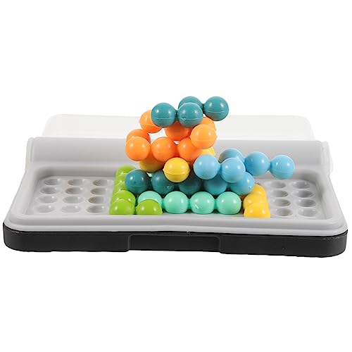 KONTONTY Logikspielzeug Wisdom Pyramid Beads Lernspielzeug Ab Jahre Tragbar Kunststoff Intelligenzspiel Denkspielzeug für Kreativität Outdoor Reise von KONTONTY
