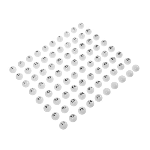 KONTONTY 75pcs Farbe Rückkehr Spiel Tombola Zeichnung Nicht-Fading Zahlen Für Home Party von KONTONTY