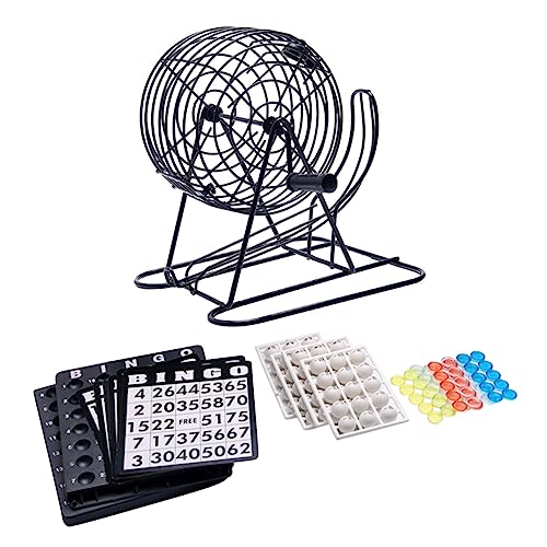 KONTONTY Lotteriemaschine Simulative Lotteriemaschine Lernspielzeug Für -Bingo-Maschine Partyspiel -Requisiten Black von KONTONTY