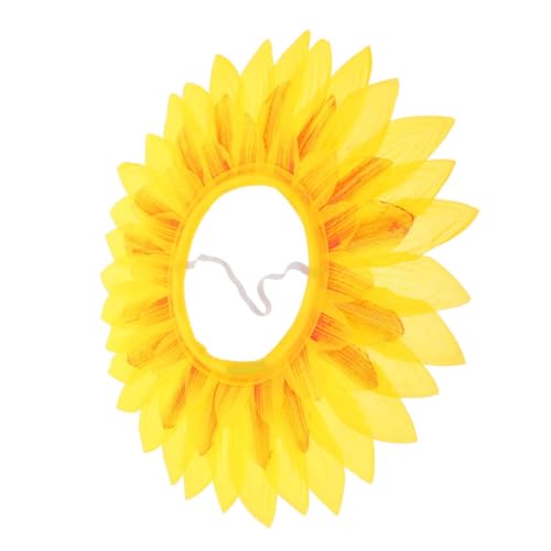 KONTONTY Sonnenblumenhut Kopfbedeckung Neuartige Blumenkopfbedeckung Lustige Und Schicke Tanzkostüme KONTONTY Sonnenblumenhut Kopfbedeckung Neuartige Blumenkopfbedeckung Lustige Und Schicke Tanzkostüme von KONTONTY